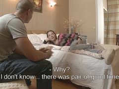 Das russische Interview endet mit Sex